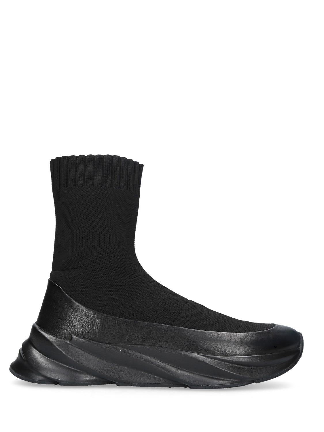 BLACK SOCK SNEAKER COLETTE , 50mm heel oversize ultralight rubber sole -  E2207 - Elena Iachi Shop – Elena Iachi Shoes